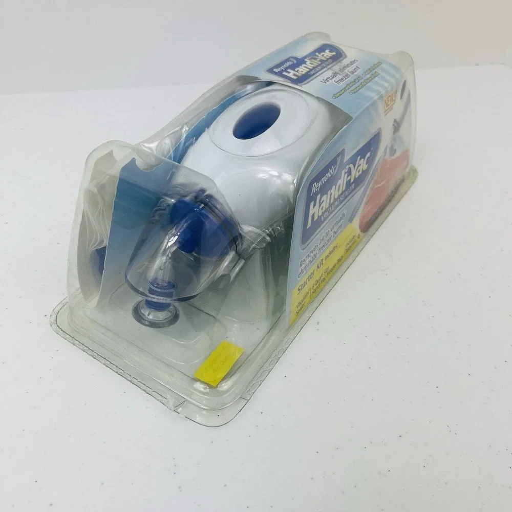 Reynolds Handi Vac Starter Kit Vacuum Food Sealer Freezer Burn Bags Saver New